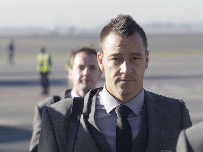 John Terry na letisku v Johannesburgu