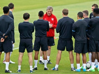 Roy Hodgson s hráčmi