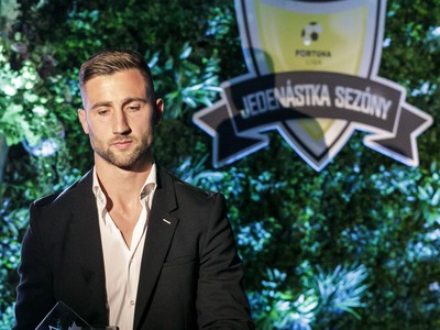 Člen najlepšej jedenástky, najlepší strelec a hráč Andraž Šporar (Slovan Bratislava)