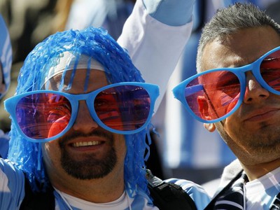 Fanúšikovia Argentíny na štadióne