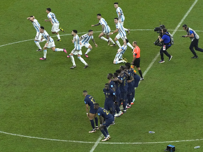 Hráči Argentíny oslavujú titul majstrov sveta