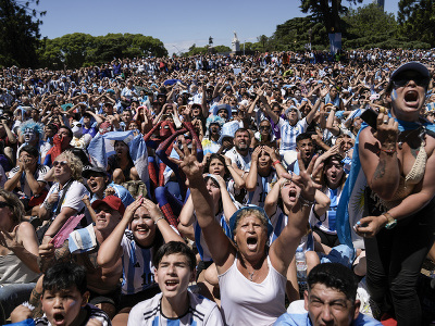 Fanúšikovia Argentíny v uliciach Buenos Aires