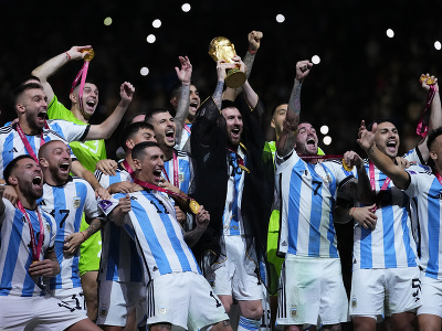 Futbalisti Argentíny oslavujú titul