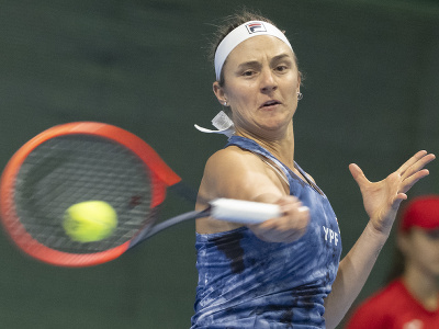 Argentínska tenistka Nadia Podoroská proti Slovenke Viktórii Hrunčákovej