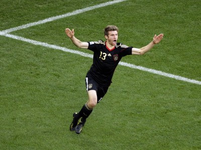 Thomas Müller sa raduje zo streleného gólu