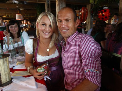 Arjen Robben počas Oktoberfestu