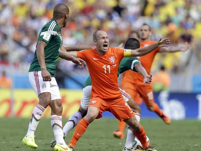 Arjen Robben sa dožadoval faulu