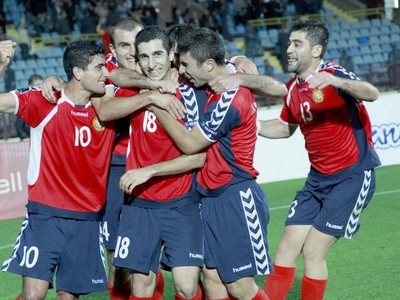 Radosť Arménskych futbalistov