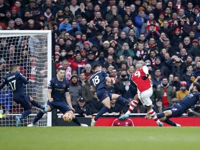 Momentka zo zápasu Arsenal Londýn - FC Burnley