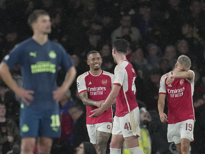 Gabriel Jesus a gólové oslavy futbalistov Arsenalu