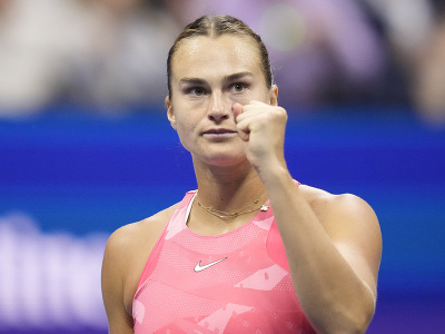 Aryna Sabalenková počas finále US Open 2023