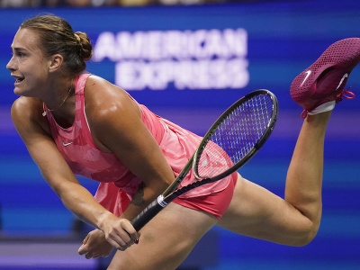 Aryna Sabalenková počas finále US Open 2023