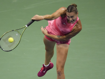 Bieloruska Aryna Sabalenková počas finále US Open 2023