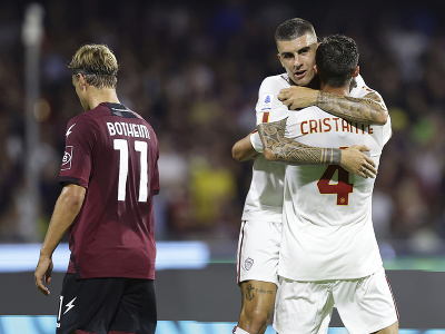 Bryan Cristante oslavuje gól AS Rím
