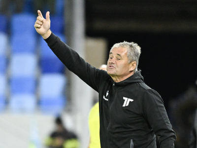 Na snímke tréner Trenčína Ivan Galád