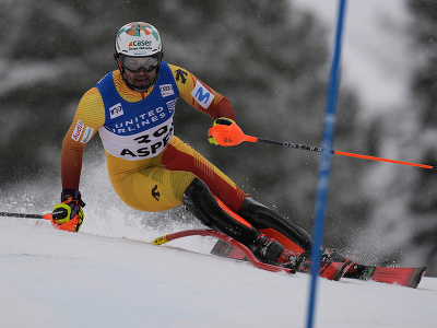 Joaquim Salarich počas slalomu v Aspene
