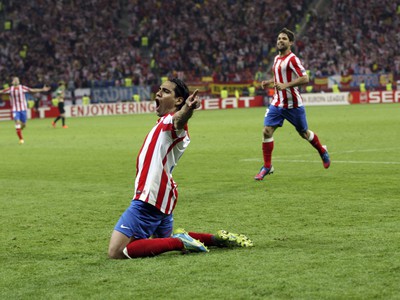 Falcao sa raduje zo svojho druhého gólu vo finále EL