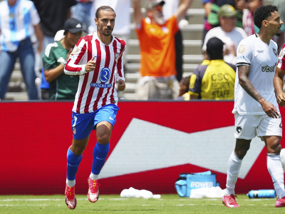 Antoine Griezmann oslavuje víťazný