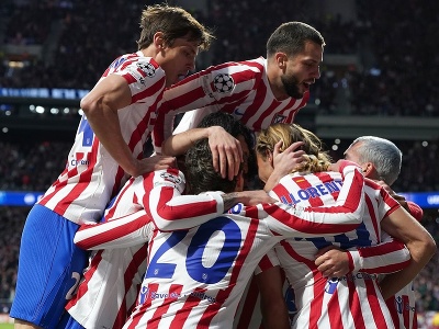 Gólová radosť hráčov Atlética