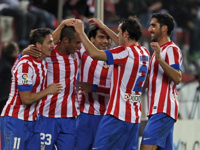 Gólové oslavy hráčov Atl. Madrid