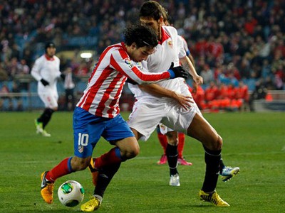 Momentka zo zápasu Atlético
