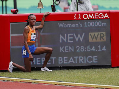 Kenská atlétka Beatrice Chebetová zabehla nový svetový rekord v behu na 10.000 m.