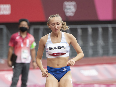 Slovenská reprezentantka v behu na 800m Gabriela Gajanová počas rozbehu na XXXII. letných olympijských hrách v Tokiu