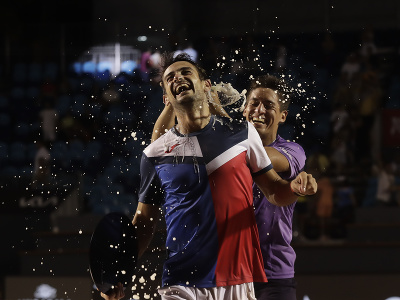 Sebastián Báez a Mariano Navone po finálovom zápase na turnaji ATP v RIu