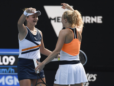 Víťazky Australian Open Kateřina Siniaková a Barbora Krejčíková