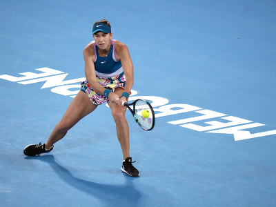 Švajčiarska tenistka Belinda Benčičová počas 1. kola na Australian Open
