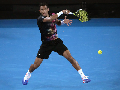 Félix Auger-Aliassime v zápase 2. kola Australian Open