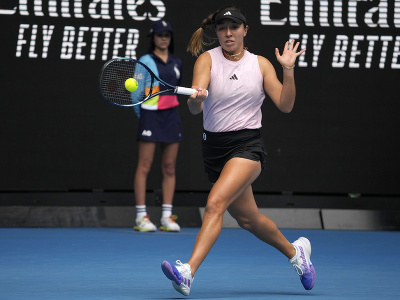 Jessica Pegulová počas prvého kola Australian Open