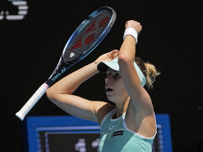 Magda Linettová sa raduje z postupu do semifinále Australian Open
