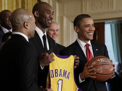 Barack Obama a Kobe Bryant