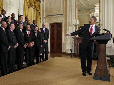 Barack Obama a LA Lakers