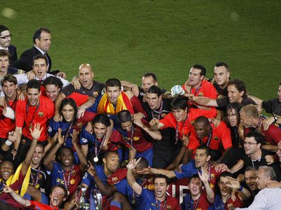 Barcelona finále oslava