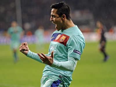 Alexis Sanchez po góle do siete Leverkusenu