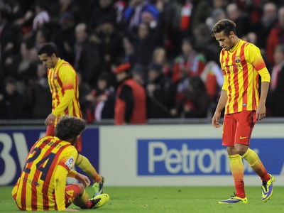 Smutní hráči Barcelony