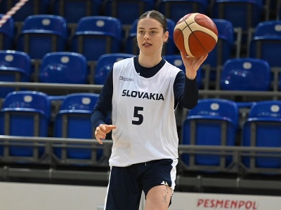 Na snímke hráčka slovenskej basketbalovej reprezentácie Alexandra Buknová 