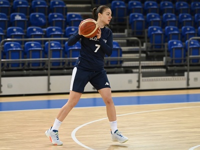 Na snímke hráčka slovenskej basketbalovej reprezentácie Barbora Wrzesiňská