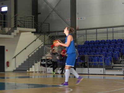 Tréning slovenských basketbalistiek