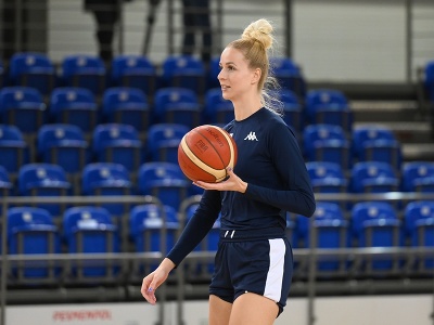 Na snímke hráčka slovenskej basketbalovej reprezentácie Ivana Jakubcová