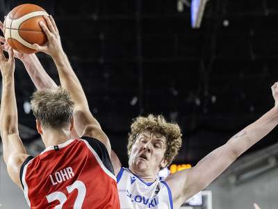 Tomáš Pavelka (Slovensko) a Jakob Löhr (Rakúsko) počas prípravného zápasu