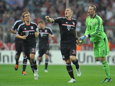 Bastian Schweinsteiger oslavuje gól