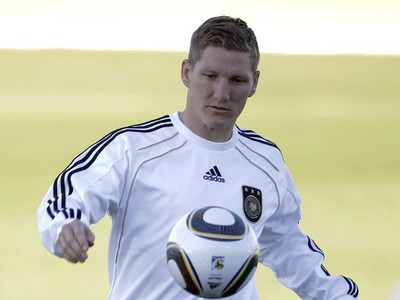 Bastian Schweinsteiger na tréningu