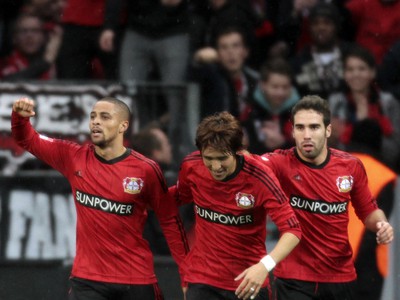 Radosť hráčov Leverkusenu