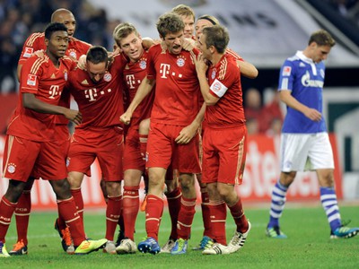 Hráči Bayernu sa tešia