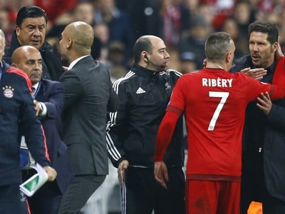 Franck Ribéry a Diego Simeone