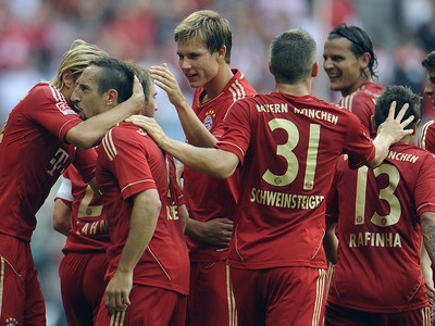 Hráči Bayernu sa tešia