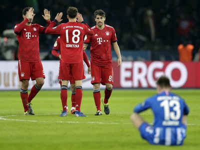 Futbalisti Bayernu Mníchov sa tešia z víťazstva